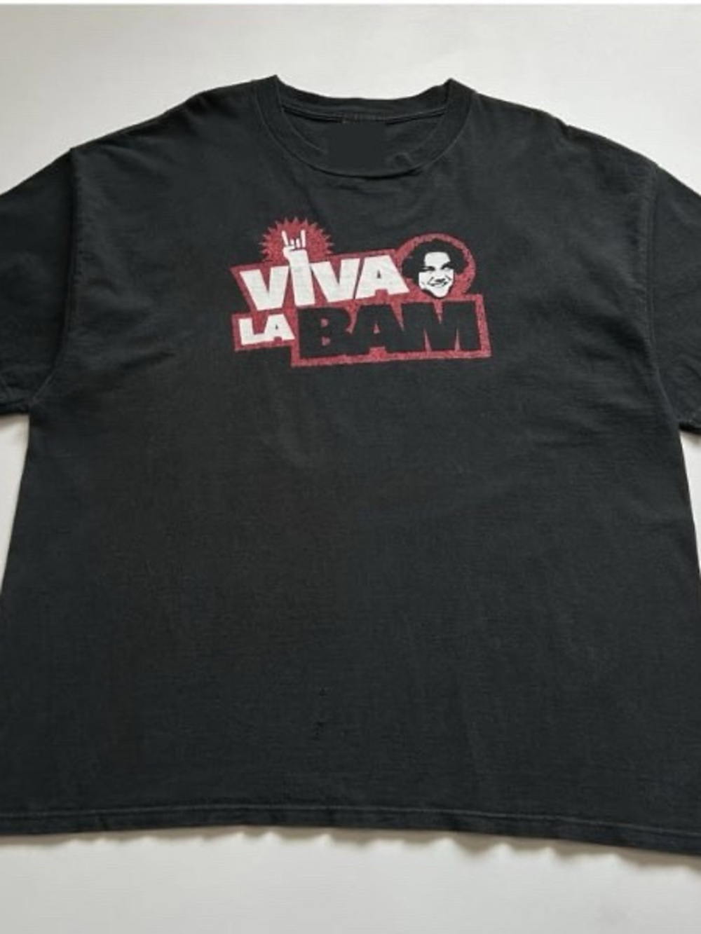 Viva La Bam Graphic Tee Bam Margera Skateboarder - Black